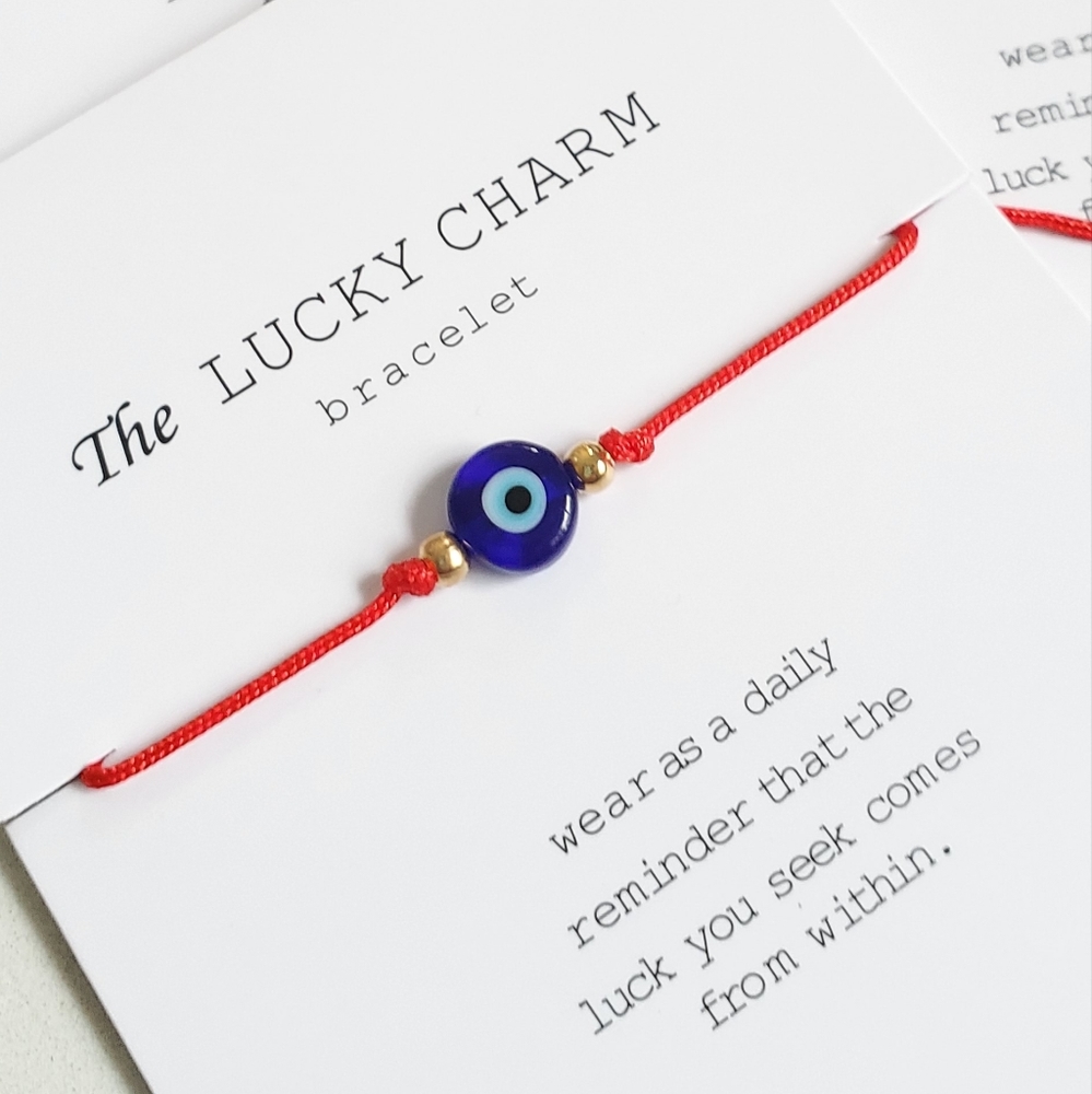 NWT 🩷Evil Eye Bracelet Red String Protection & Lucky Amulet Kabbalah🩷